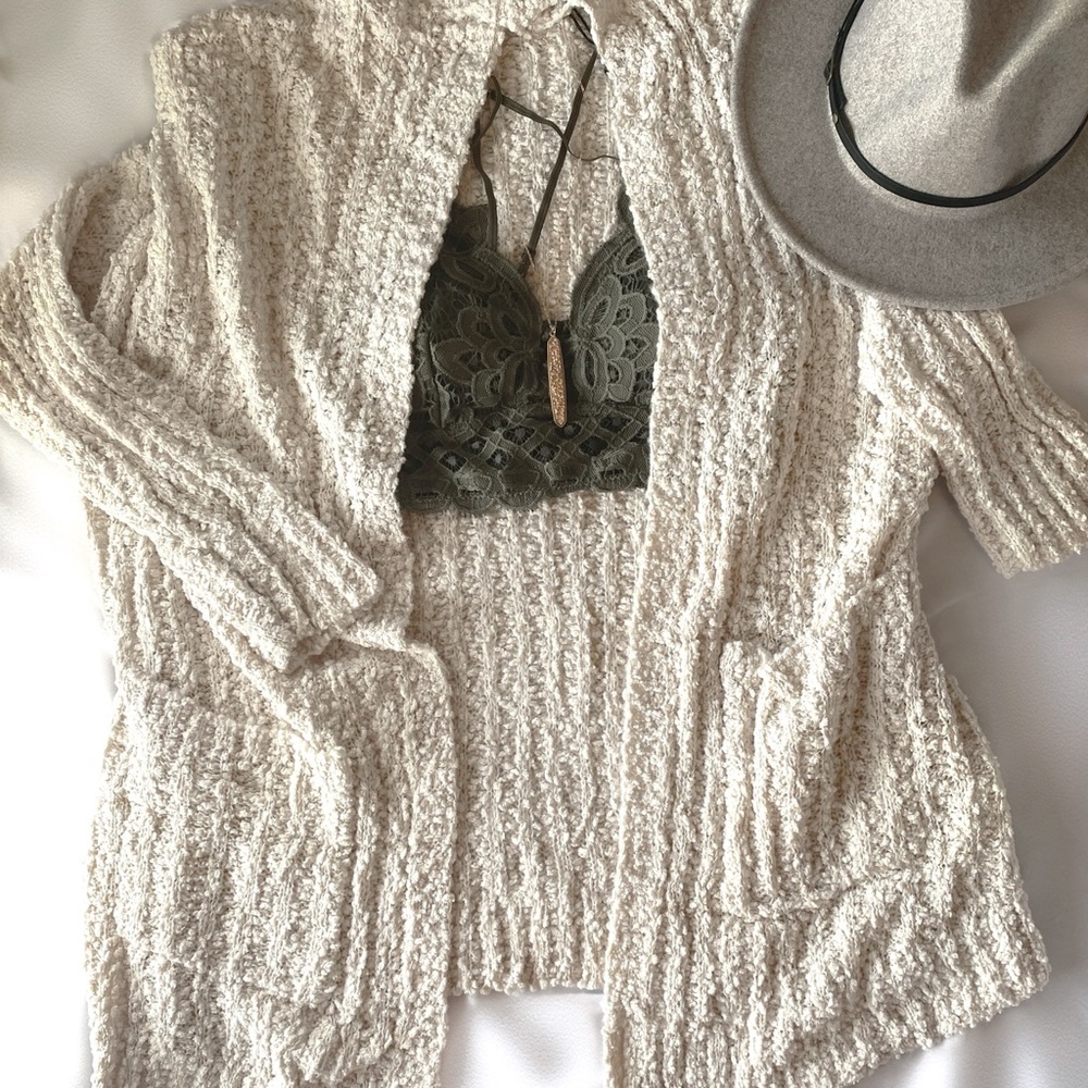 Cookies and Cream Cardigan- curvy